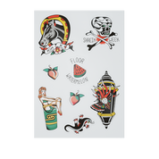 PaymoneyWubby Temporary Tattoo Flash Sheet