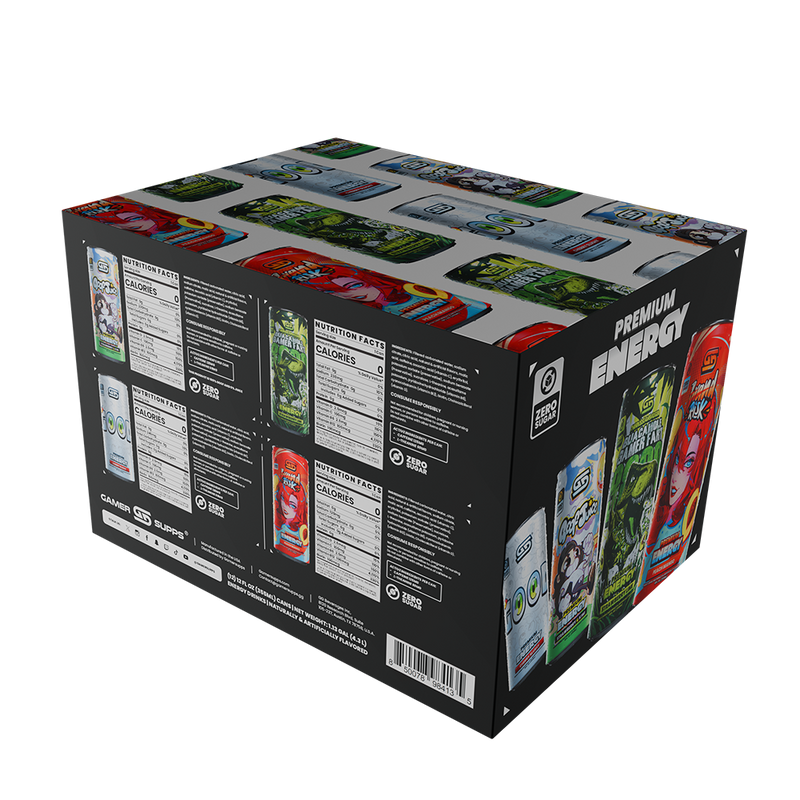 PARTNER ORDERS Sugar Free Premium Energy - Variety Pack (12 Cans) - Gamer Supps