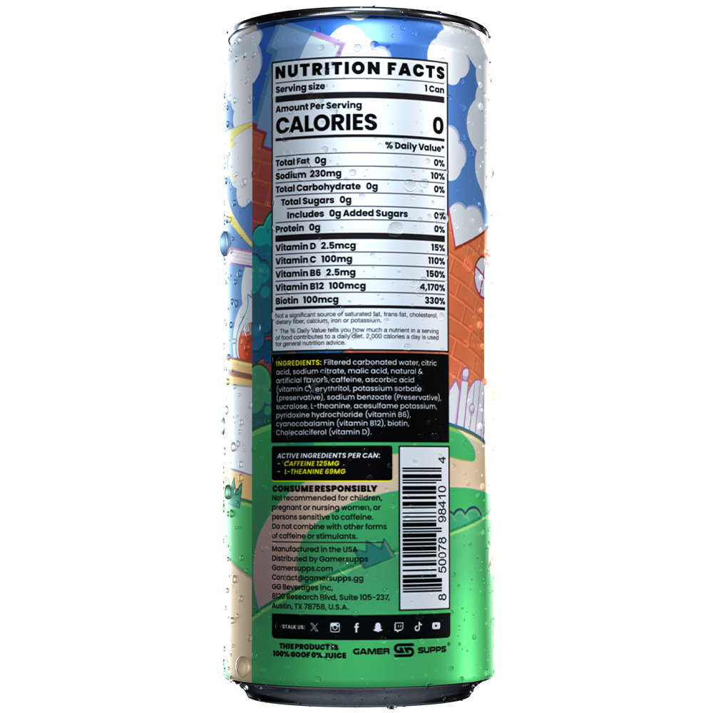 GG® Sugar Free Premium Energy - Variety Pack (12 Cans)