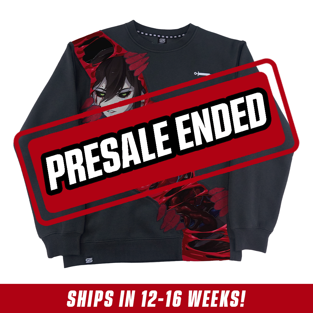 Layna Lazar: Crimson Bloom Crewneck