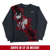Layna Lazar: Crimson Bloom Crewneck
