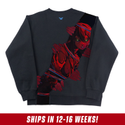 Layna Lazar: Crimson Bloom Crewneck