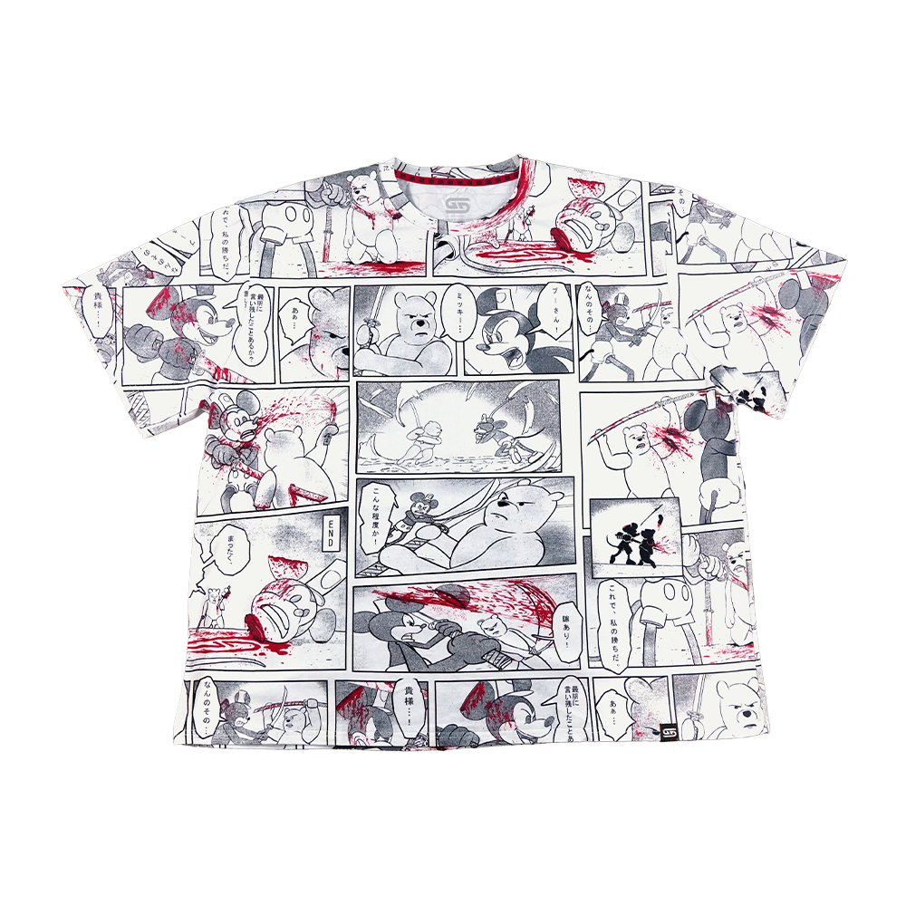 Manga Shirt : Pooh Vs. Steamboat Willy - Gamer Supps