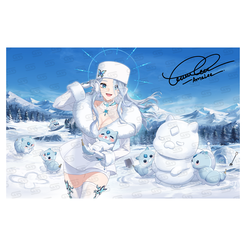 AmaLee & Scufflings: Snow Bunny Mind Control - Signed Poster