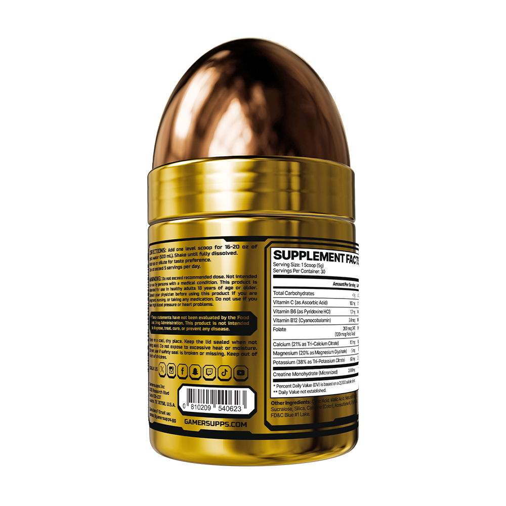 Gamer Aid Motion Potion Label