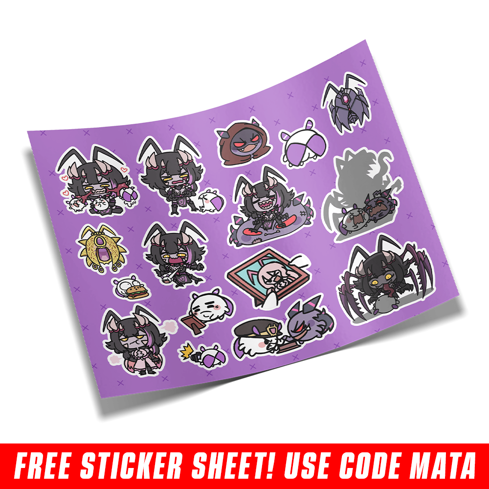 Matara Kan: Evil Mata Sticker Sheet (Info) - Gamer Supps