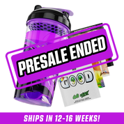 Purple and black shaker cup featuring an anime character with cat ears and electric effects on the design.