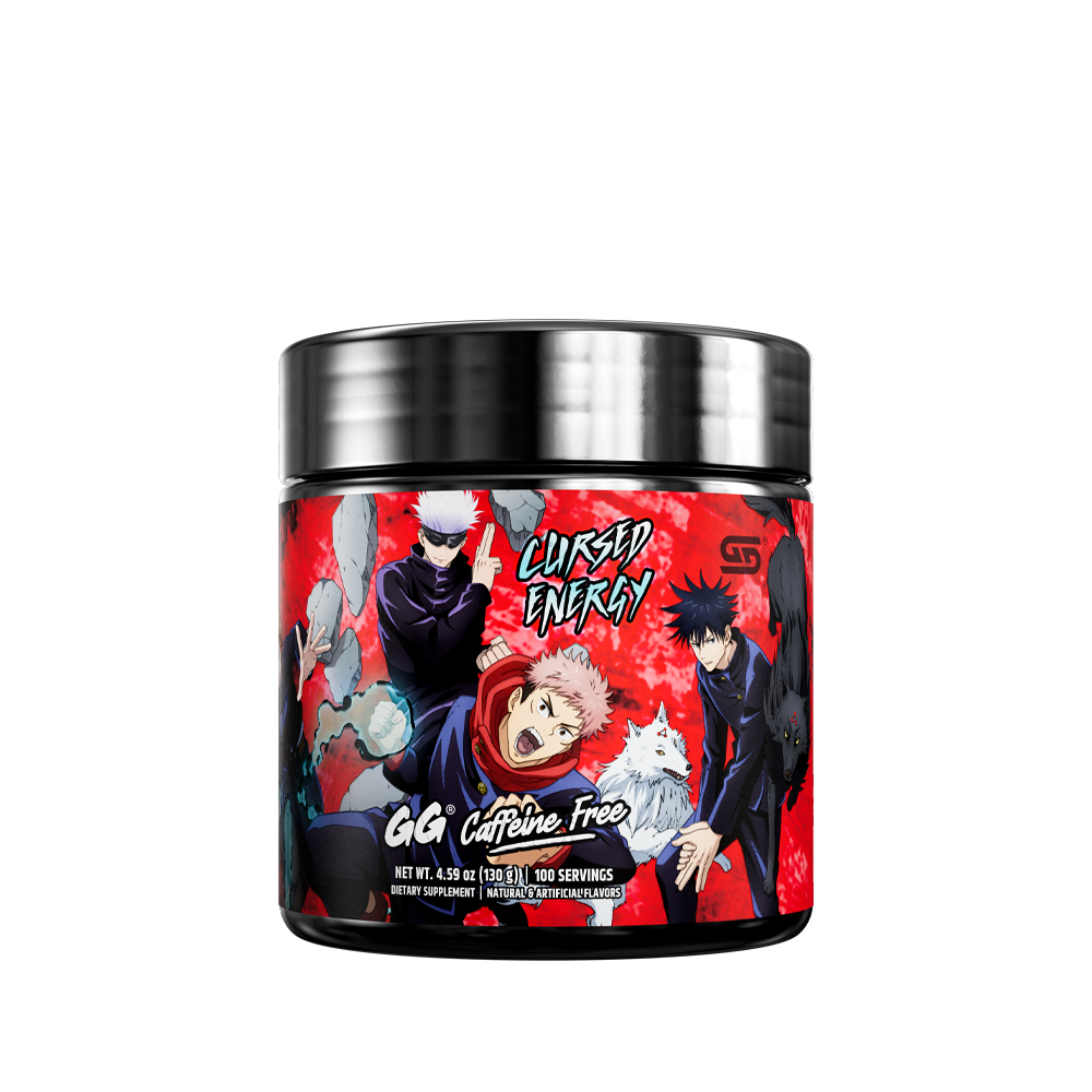 Gamer Supps x Jujutsu Kaisen Cursed Energy Caffeine Free - 100 Servings - Gamer Supps