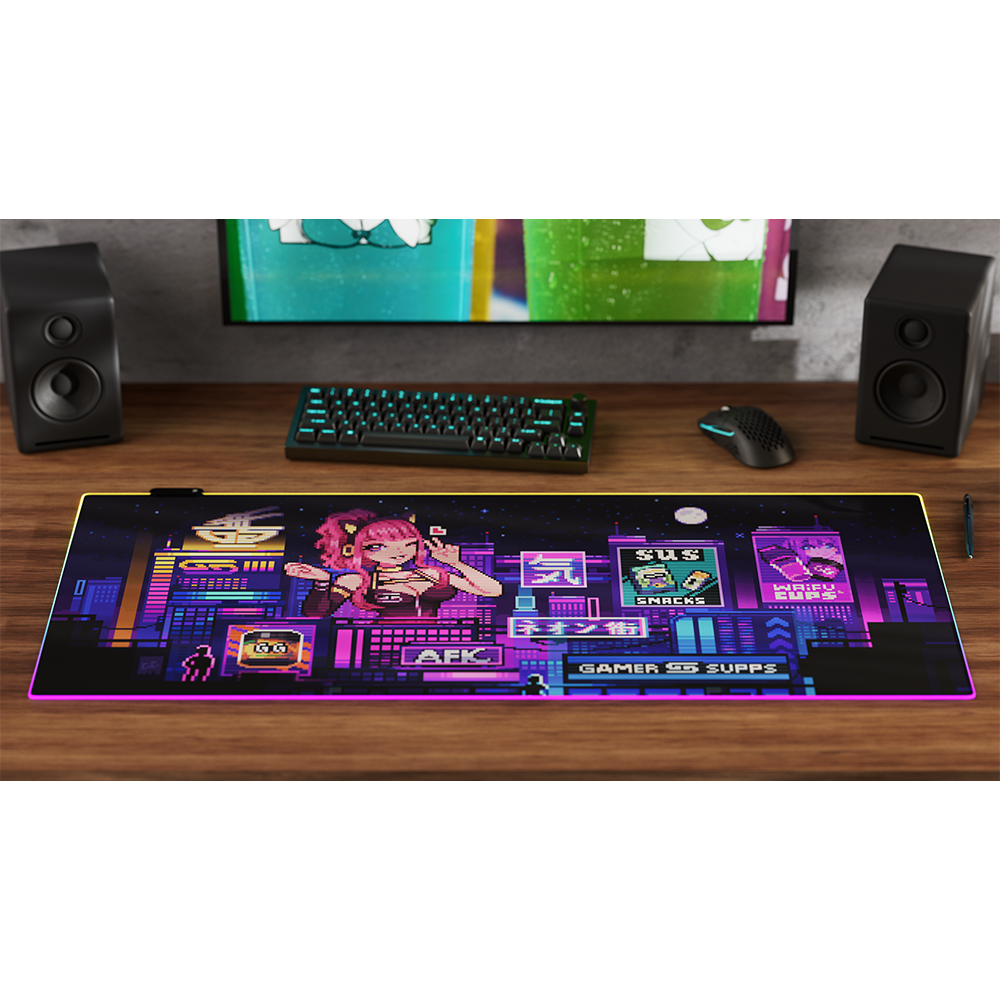 PIXEL CUPS: 2069 RGB Mouse Pad - Gamer Supps