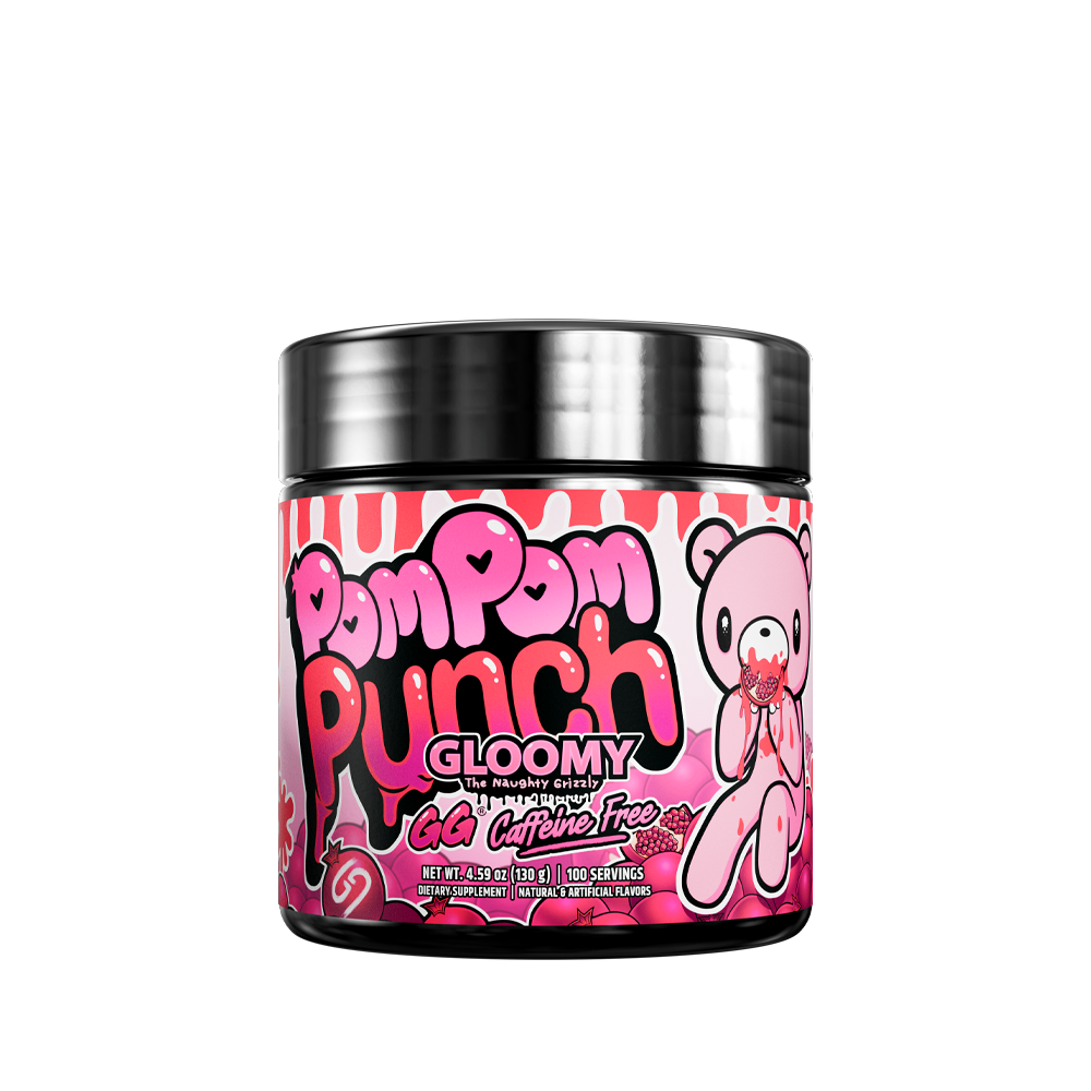 Pom Pom Punch GG by Gloomy Bear Caffeine Free - 100 Servings - Gamer Supps